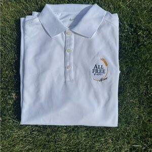 All Free Sutori Japanese Alcohol Free beer Nike white golf polo NWT